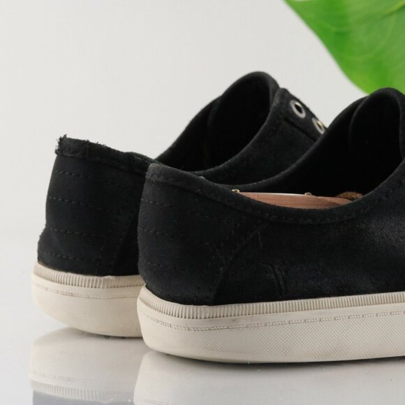 Frye Mens Miller Sneaker Size 9.5 Black Nubuck Casual Lace Up Shoe Low Top - Picture 5 of 12